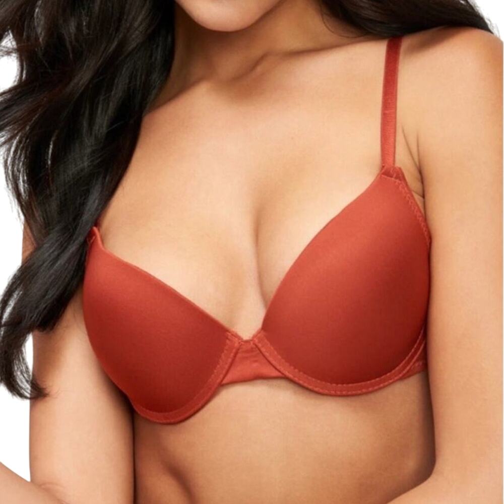 Frederick’s Diana Push Up Plunge Bra 36C Rust Multiway NWT